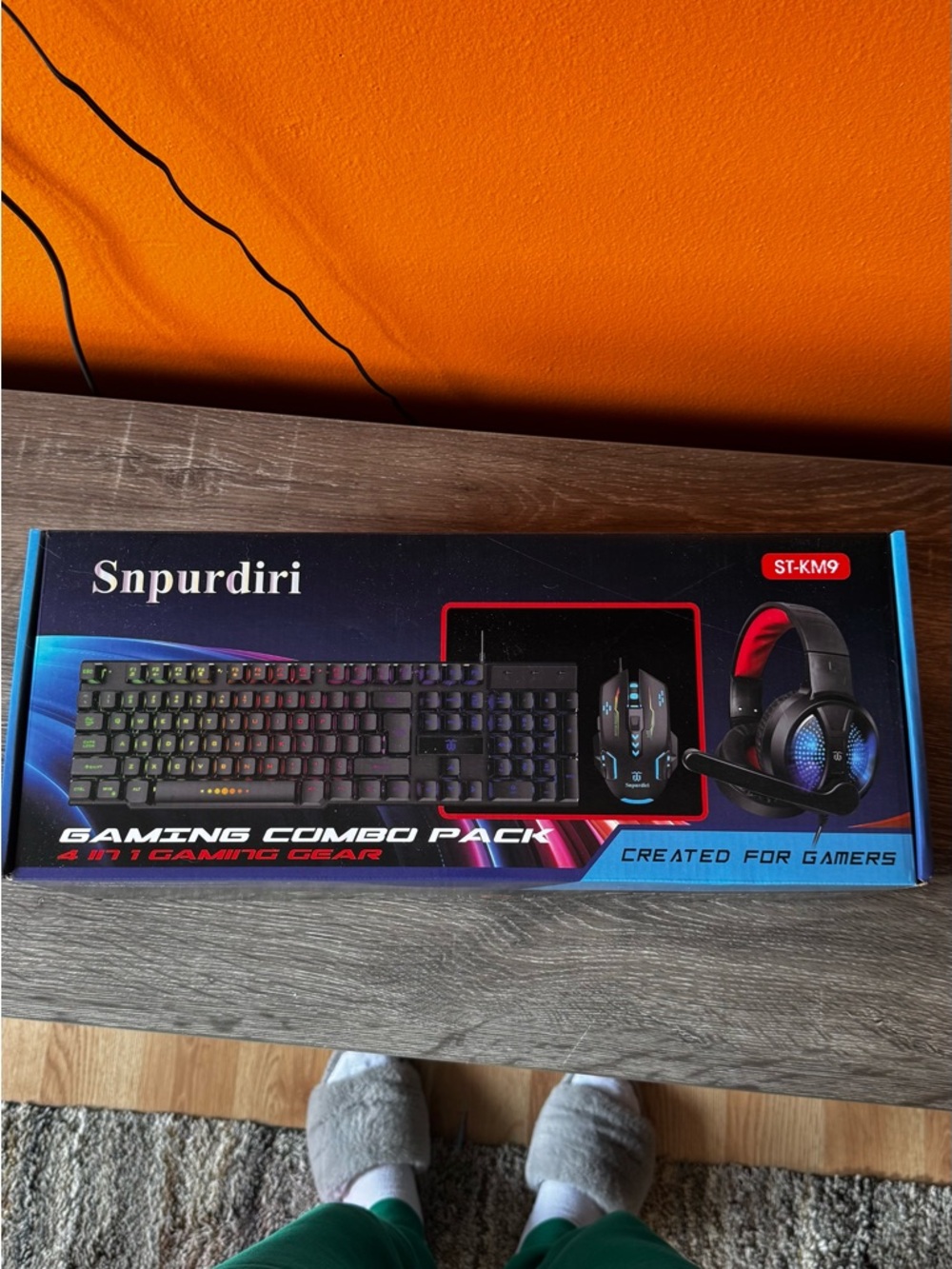 Gaming Keyboard, Mouse & Headset Combo — Black